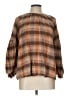 Universal Thread 100% Cotton Brown Long Sleeve Blouse Size L - photo 1