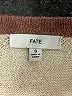 Fate Color Block Tan Pullover Sweater Size S - photo 7