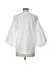 Sundance 100% Cotton White 3/4 Sleeve Blouse Size L - photo 2