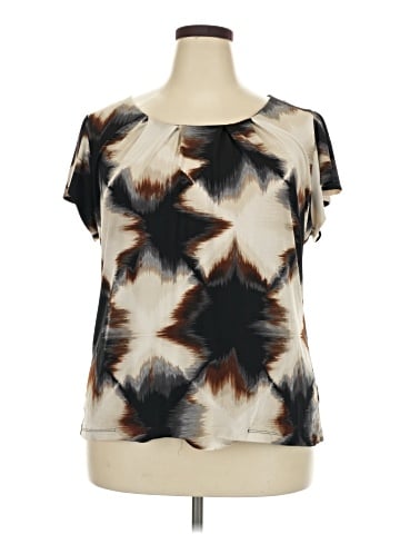 Worthington Short Sleeve Blouse (view 1)