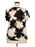 Worthington Tie-dye Brown Short Sleeve Blouse Size 2X - photo 2