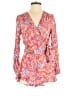 Cotton Candy LA Paisley Red Pink Romper Size M - photo 1