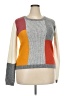 Roolee Color Block Gray Pullover Sweater Size 2X - photo 1