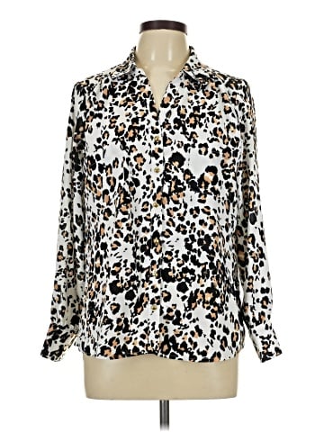 Adrienne Vittadini Long Sleeve Blouse (view 1)