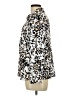 Adrienne Vittadini 100% Polyester Animal Print Silver Long Sleeve Blouse Size L - photo 5