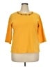Bloomingdale's Yellow 3/4 Sleeve Top Size 2X - photo 1