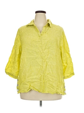 Tahari 3/4 Sleeve Button-Down Shirt (view 1)