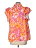 2 Hearts 100% Polyester Orange Sleeveless Blouse Size L - photo 2