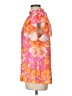 2 Hearts 100% Polyester Orange Sleeveless Blouse Size L - photo 5