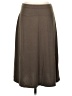 Great Northwest Indigo Solid Brown Casual Skirt Size S - photo 1