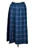 Pendleton 100% Wool Plaid Blue Black Wool Skirt Size 12 - photo 1
