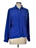 Worthington 100% Polyester Blue Long Sleeve Blouse Size 12 - photo 1