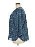 Jachs Girlfriend 100% Polyester Blue 3/4 Sleeve Blouse Size XXL - photo 5