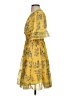 Max Studio 100% Polyester Floral Yellow Cocktail Dress Size S - photo 5