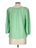 Boden 100% Cotton Green 3/4 Sleeve Top Size L - photo 2