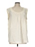 Talbots 100% Polyester Ivory Sleeveless Blouse Size L - photo 1