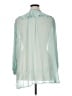 Free People 100% Polyester Teal Long Sleeve Blouse Size XL - photo 2