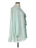 Free People 100% Polyester Teal Long Sleeve Blouse Size XL - photo 4