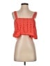 Free People 100% Cotton Orange Tank Top Size S - photo 1