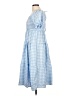 Unbranded Checkered-gingham Blue Casual Dress Size L - photo 5