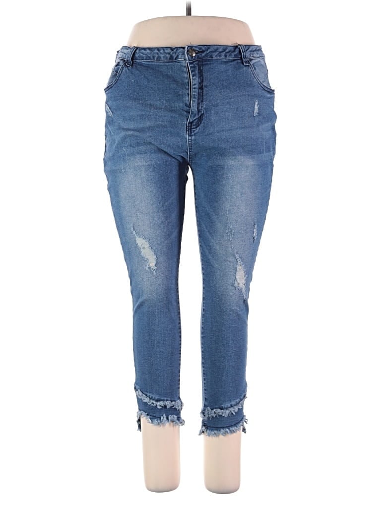 Pre-owned Crazy Train Jeans In Blue