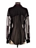 Free People 100% Polyester Polka Dots Black Long Sleeve Blouse Size S - photo 2
