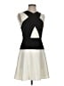BCBGMAXAZRIA Color Block Ivory Cocktail Dress Size 4 - photo 1