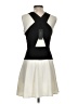 BCBGMAXAZRIA Color Block Ivory Cocktail Dress Size 4 - photo 2