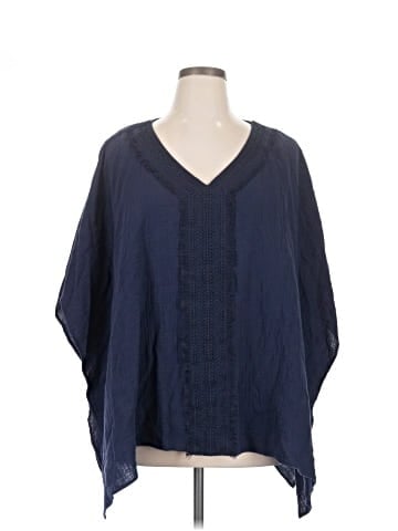 JM Collection Short Sleeve Blouse (view 1)
