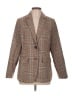 Elliatt 100% Polyester Plaid Brown Blazer Size L - photo 1