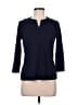J. McLaughlin Blue 3/4 Sleeve T-Shirt Size M - photo 1