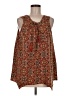 Skye's The Limit 100% Polyester Brown Sleeveless Blouse Size M - photo 1