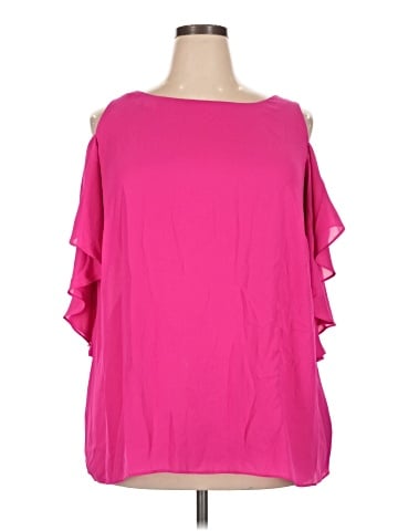 Worthington Short Sleeve Blouse (view 1)