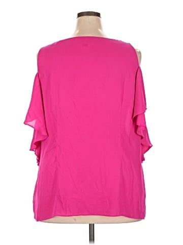Worthington Short Sleeve Blouse (view 2)