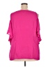 Worthington 100% Polyester Pink Short Sleeve Blouse Size 2X - photo 2