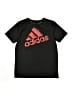 Adidas 100% Polyester Black Active T-Shirt Size 14 - 16 - photo 1