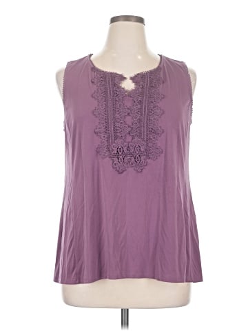 Roz & Ali Sleeveless Blouse (view 1)