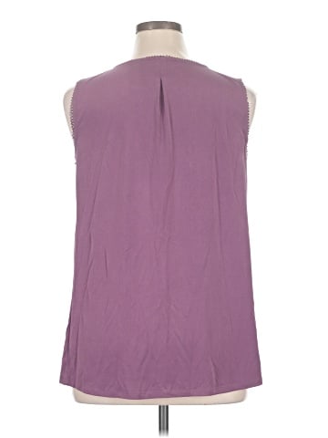 Roz & Ali Sleeveless Blouse (view 2)