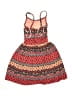 Un Deux Trois Print Red Dress Size 12 - photo 2