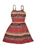 Un Deux Trois Print Red Dress Size 12 - photo 1