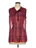 Old Navy 100% Polyester Paisley Red Sleeveless Blouse Size L - photo 1