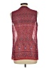 Old Navy 100% Polyester Paisley Red Sleeveless Blouse Size L - photo 2