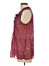 Old Navy 100% Polyester Paisley Red Sleeveless Blouse Size L - photo 5
