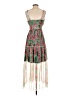Lapis 100% Polyester Paisley Green Cocktail Dress Size S - photo 2