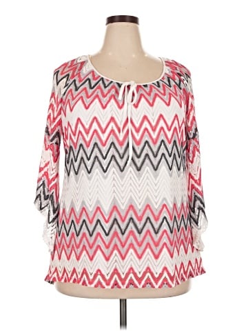 Tacera 3/4 Sleeve Blouse (view 1)
