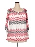 Tacera 100% Polyester Pink 3/4 Sleeve Blouse Size 2X - photo 1