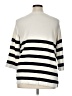 Chico's 100% Pima Cotton Stripes Ivory Pullover Sweater Size XL (3) - photo 2