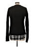 Aqua 100% Acrylic Houndstooth Black Pullover Sweater Size L - photo 2