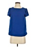 J. by J.Crew 100% Polyester Blue Short Sleeve Blouse Size 00 - photo 1