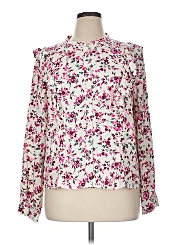 J.Crew Factory Store Long Sleeve Blouse (view 1)